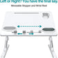 White lap desk with movable stopper and wrist rest
