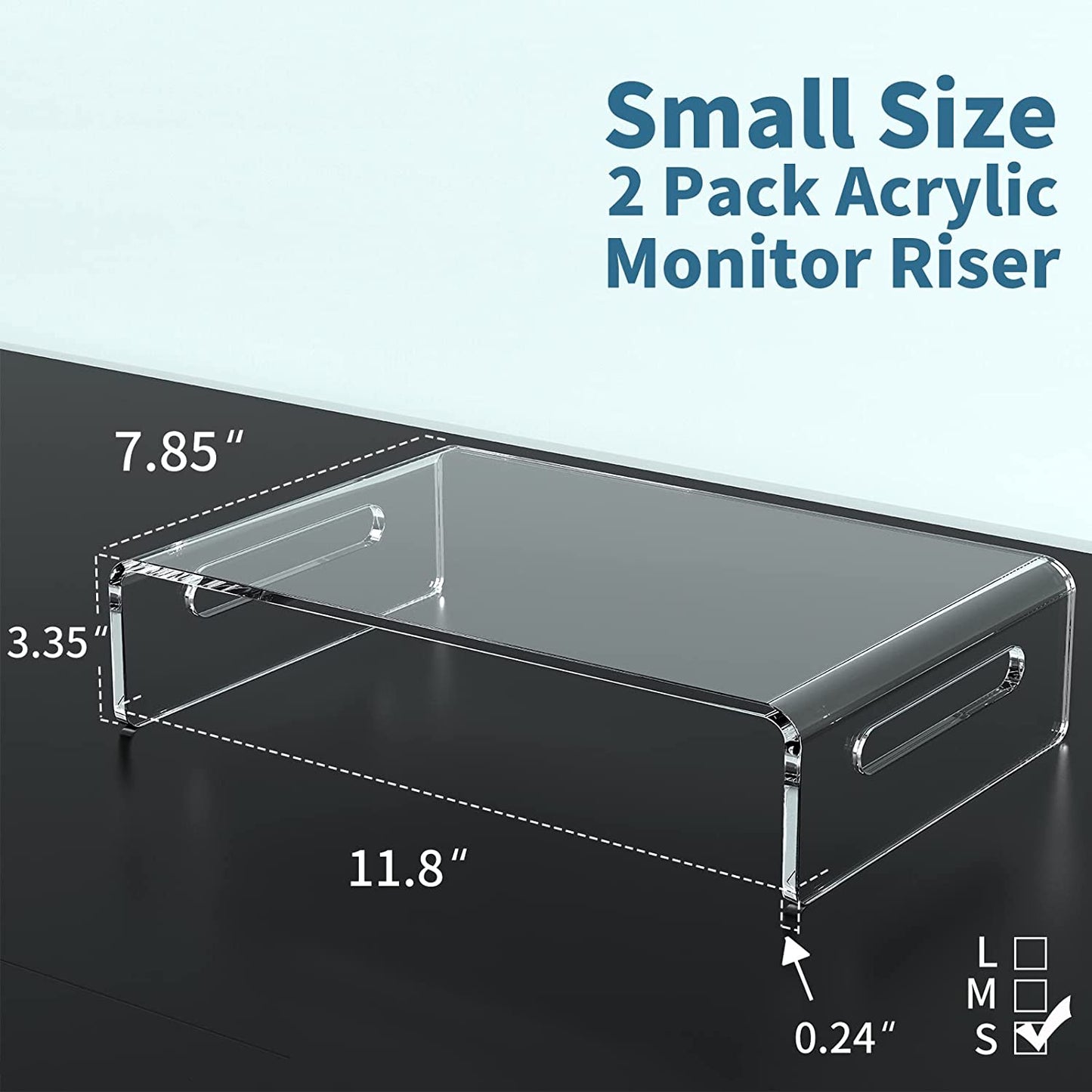 Smatto Monitor Stand Riser for Computer Laptop Printe