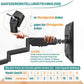 ELIVED Monitor Halterung 3 Monitore für 13-27 Zoll Bildschirme bis zu 8kg mit VESA 75/100, Monitor Arm EV006-DE