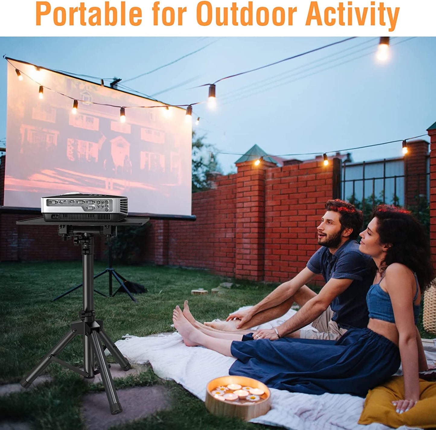 Smatto Tripod Projector Stand with Phone Holder