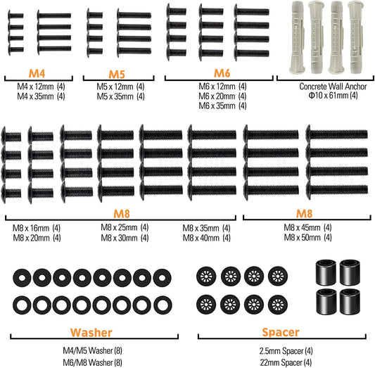 WOKA Universal TV Mounting Hardware Kit