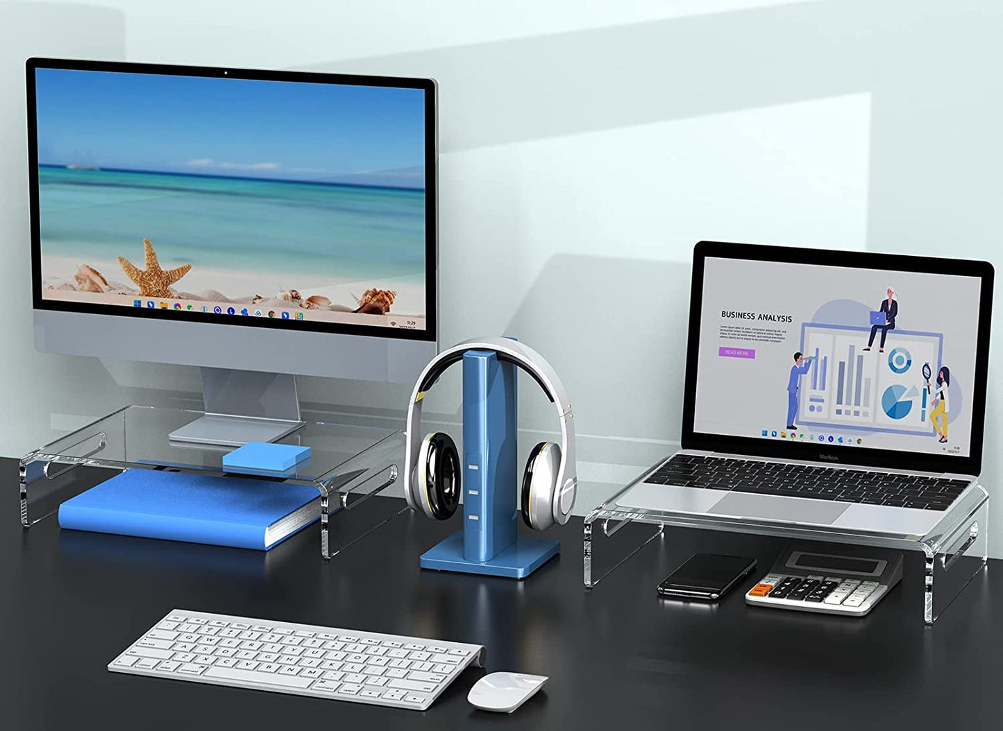 WOKA Monitor Stand Riser for Computer Laptop Printe