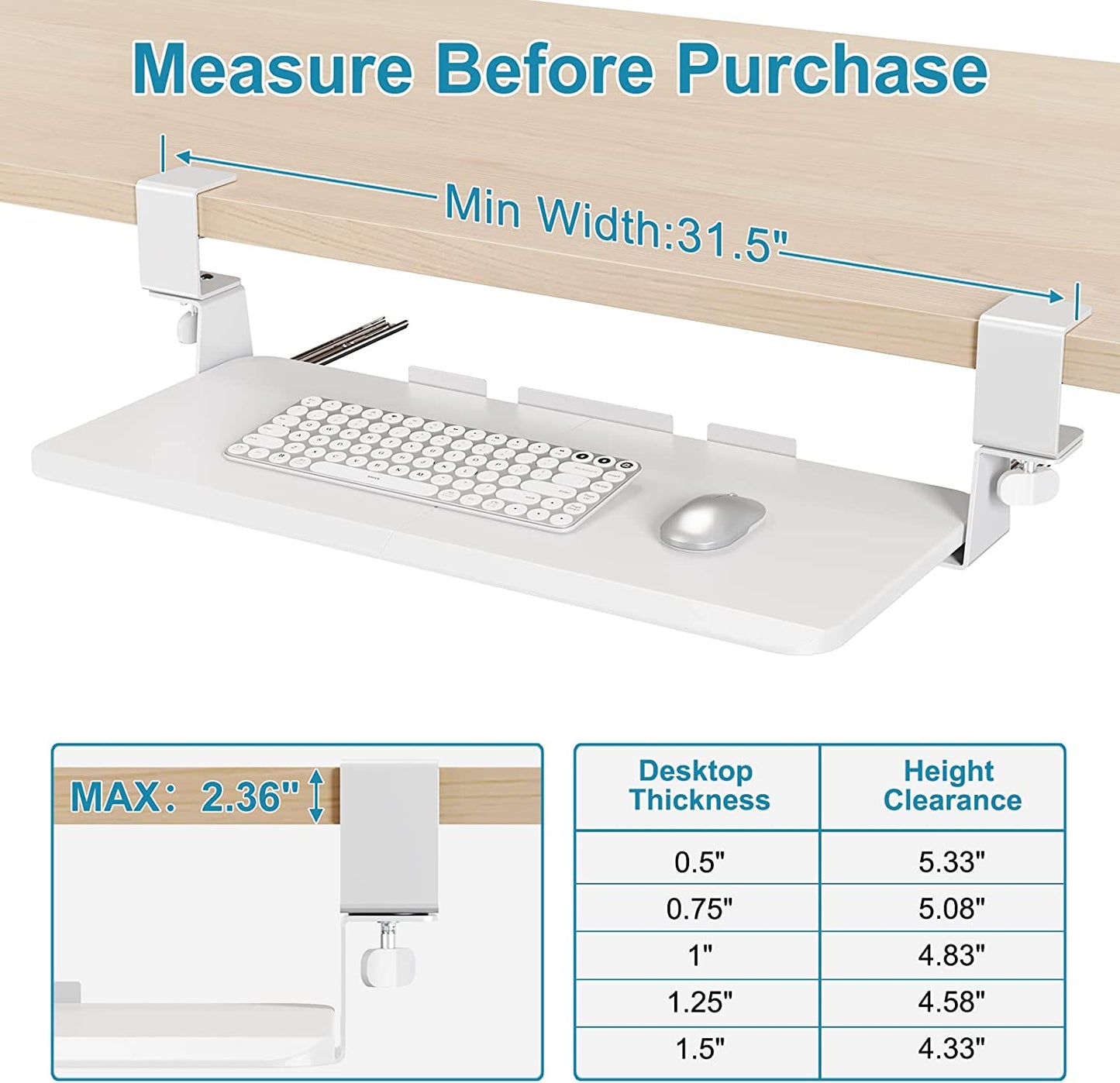 ZIMILAR Keyboard Tray