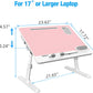 large laptop desk pink