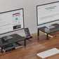 black monitor stand riser