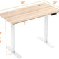 Oak standing desk fits various home decor