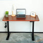 Mahogany WOKA 48"x24" Electric Height Adjustable Standing Desk with Dual Motors