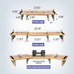 Dual Monitor Riser with 3 Shelf