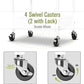3 Tier Rolling Cart with Lockable Wheels