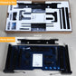 Blue Top standing desk for home office ships out in one package