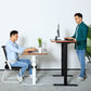 Mahogany sit stand home office desk 