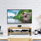 2 Tier Wooden Monitor Riser with Storage