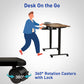 WOKA Electric Height Adjustable Standing Desk with Keyboard Tray