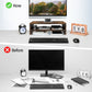 2 Tier Wooden Monitor Riser with Storage