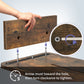 it's easy tp assemble the monitor riser Rust Brown