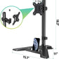 Single Arm height adjustable computer monitor desk for 75×75 and 100×100 vesa hole pattern