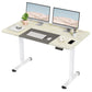 White +Oak motozied standing desk