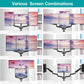 triple monitor mount places 3 monitors in various combinations
