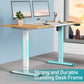 Deep Oak + White heavy duty stand up desk