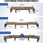 WOKA Rust Brown 3 Shelf computer monitor stand size