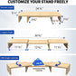 WOKA Natural  3 Shelf computer monitor stand size