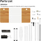 Deep Oak + White easy to install standing desk