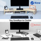 WOKA Natural 3 Shelf computer monitor stand keep workstation clean
