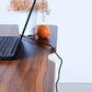Walnut Top home office standing desk with easy cable management