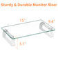 Glass Monitor Riser with Aluminum Legs