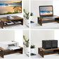 2 Tier Wooden Monitor Riser with Storage