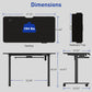 WOKA Electric Height Adjustable Standing Desk with Keyboard Tray