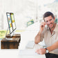 ergonomic monitor stand riser Rust Brown