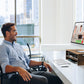 2 Tier Wooden Monitor Riser with Storage