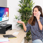 2 Tier Wooden Monitor Riser with Storage