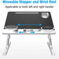 Black bed desk for laptop for left-handed or right-handed