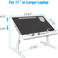 Black ded desk for large laptop