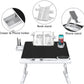 Black lap desk with drawer, book stand, and phone stand