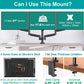 triple monitor mount for 13''-27'' screen loading up to 17.6 lbs.
